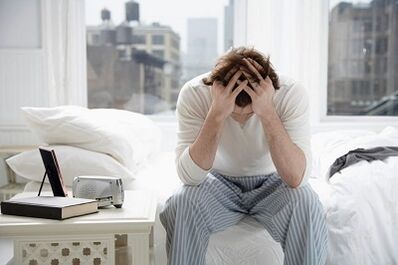discomfort and headache with prostatitis